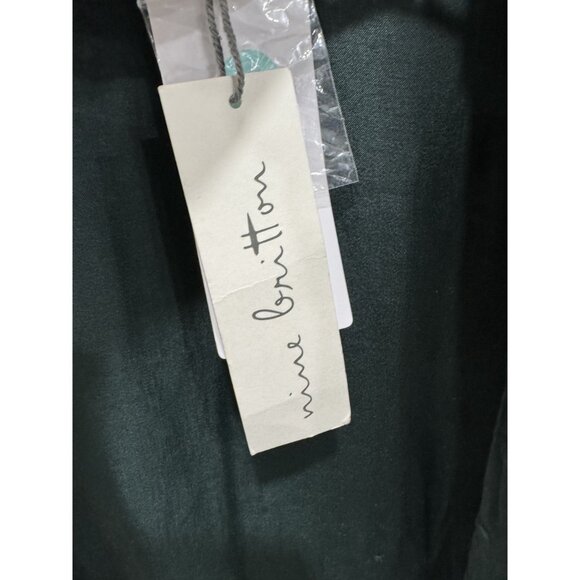 NINE BRITTON Women Green Blouse MEDIUM - Picture 4 of 4